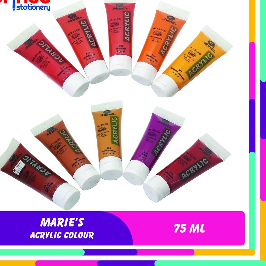 

ㅩ MARIES ACRYLIC COLOUR 75 ML / CAT ACRYLIC MARIES 75 ML ➯