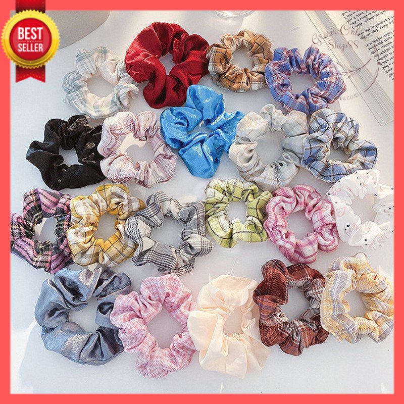 GOS -I113- IKAT RAMBUT SCRUNCHIE KOREA STYLE - IKAT CEPOL RAMBUT - KUNCIRAN RAMBUT SCRUNCHIE MODEL KOREAN