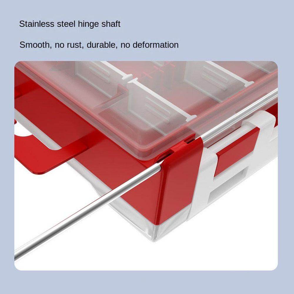 Lanfy Lure Box Dua Sisi 15kompartemen Fishing Tackle Box Lure Umpan Aksesoris Memancing Alat Pancing Wadah Umpan