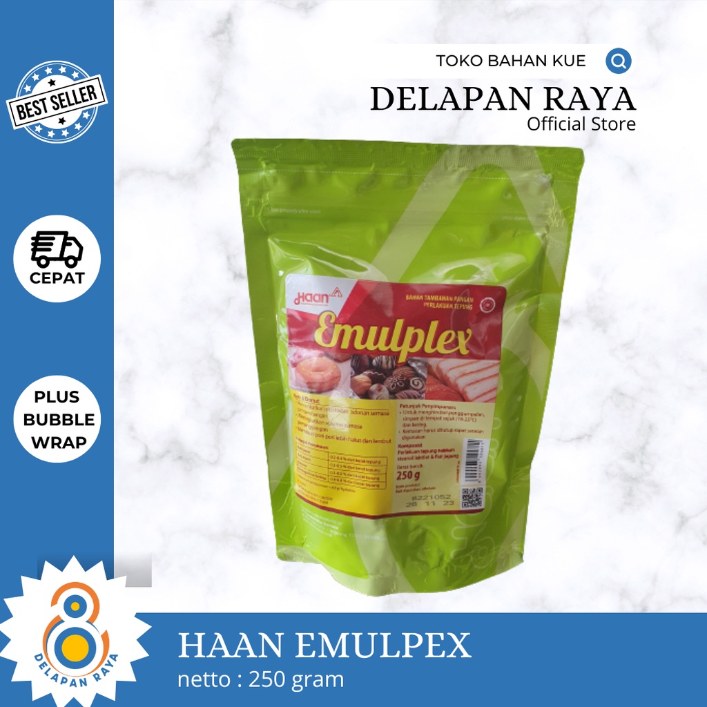 

HAAN EMULPLEX TAMBAHAN PANGAN 250GR - 8Raya