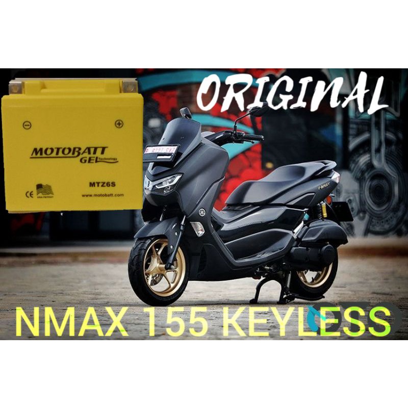 Jual aki MOTOBATT gell ORIGINAL untuk new nmax 155 keyless | Shopee