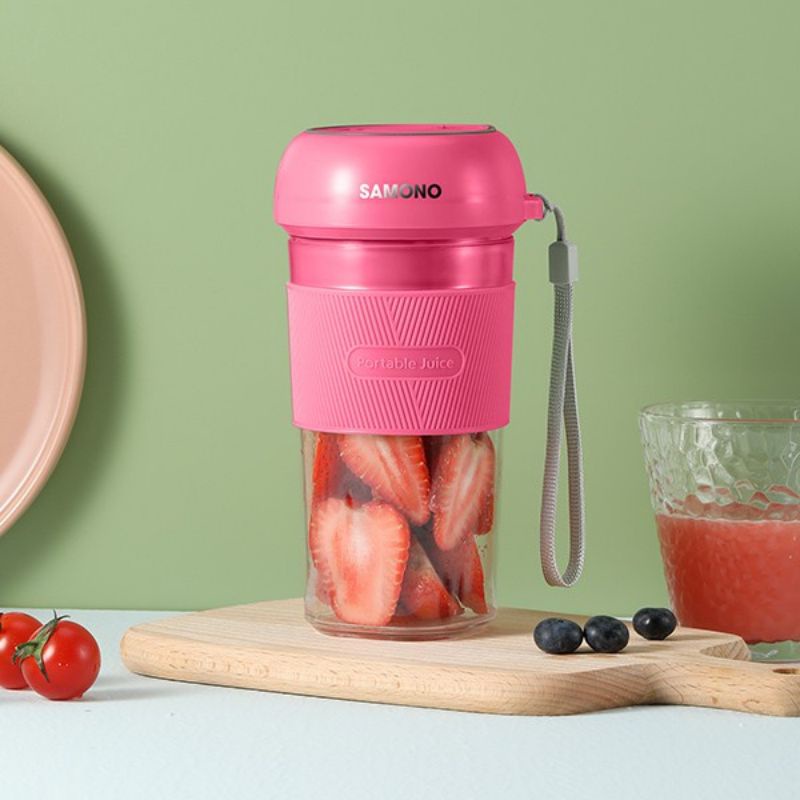 SAMONO Mini Juicer SW-Y9 Portable Blender USB 350 ML 6 Mata Pisau