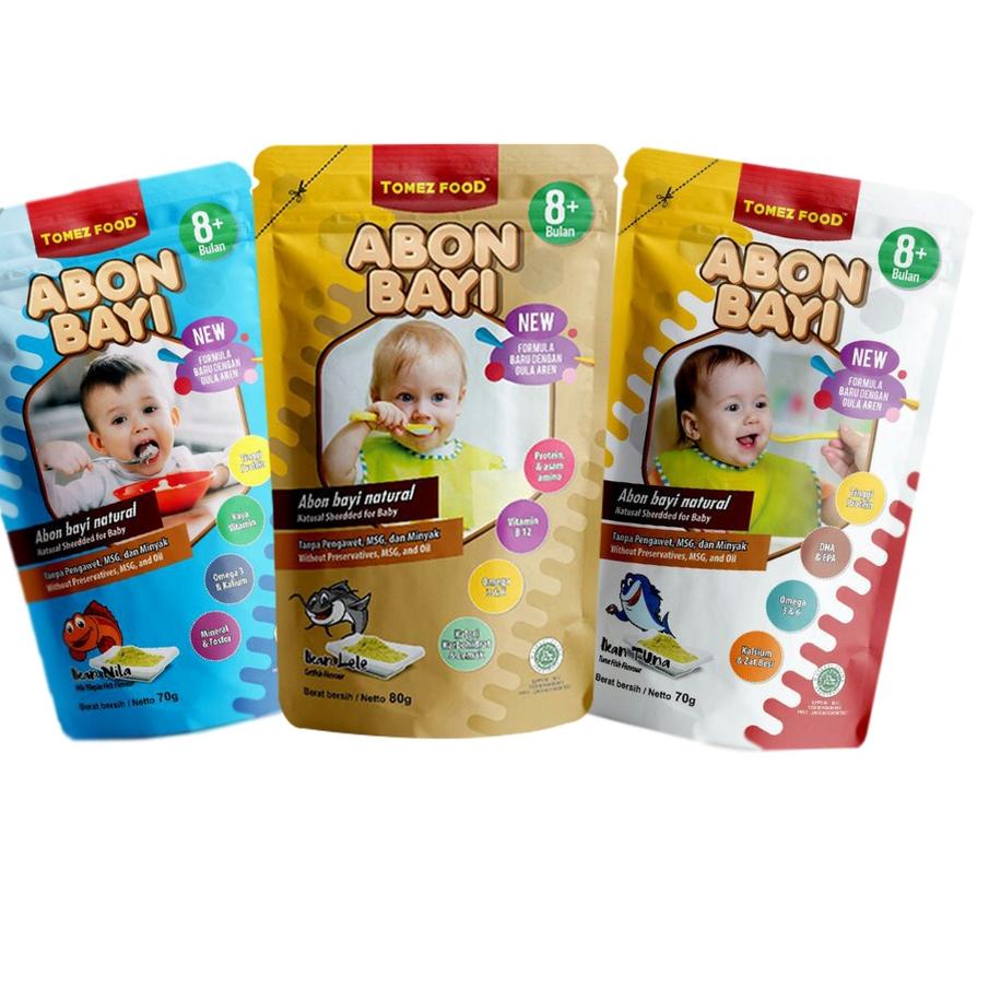 

limited STOCK!TOMEZ FOOD Abon Paket FAVORIT (Tuna, Lele, Tuna) Makanan Mpasi Bayi|SQ3