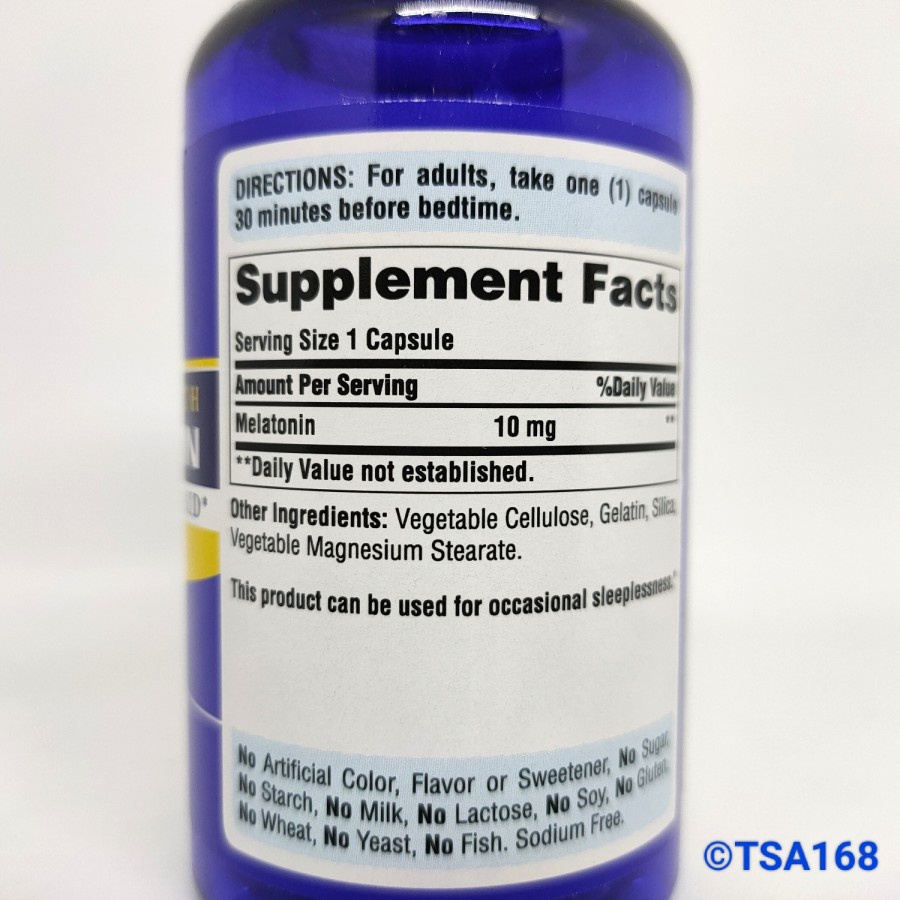 Puritan Pride Melatonin 10 mg 120 caps Puritan's Susah Tidur Sleep Aid
