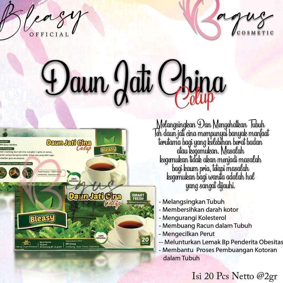 

☜ ⭐BAGUS⭐ TEH DAUN JATI CINA Celup | Teh Pelangsing isi 20 Kantong / Teh Herbal Alami ROSELLA ❦