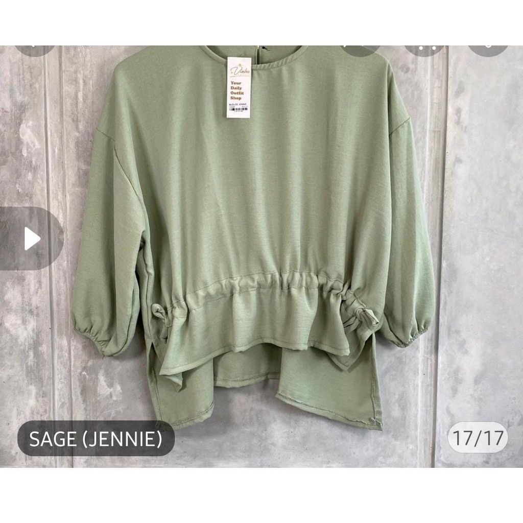 KIRANAOFFICIAL - ( COD ) JENNIE BLOUSE CRINKLE AIRFLOW