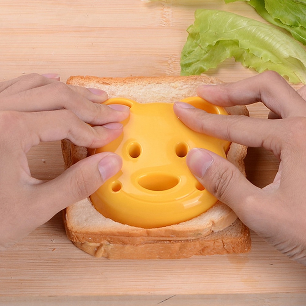 Halo Baby Cetakan Pemotong Roti Sandwich/Cetakan Roti Bear DIY Model