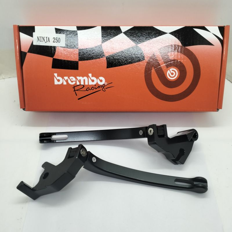 HANDLE REM SET KIRI/KANAN BREMB0 ALMUNIUM CENSI MOTOR NINJA 250 KLX150/NINJA 150