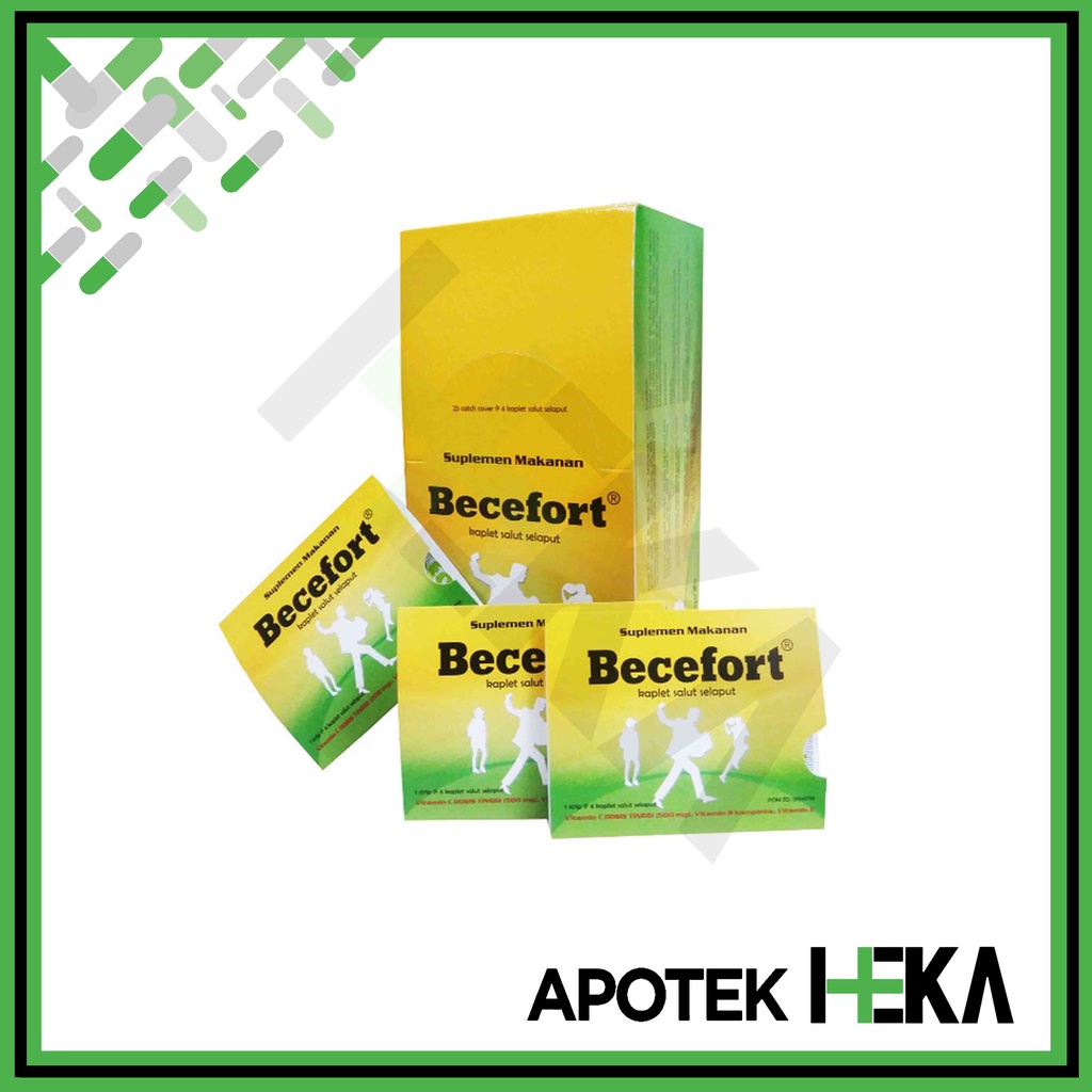 Becefort Box isi 25x4 Tablet - Multivitamin Daya Tahan Tubuh (SEMARANG)