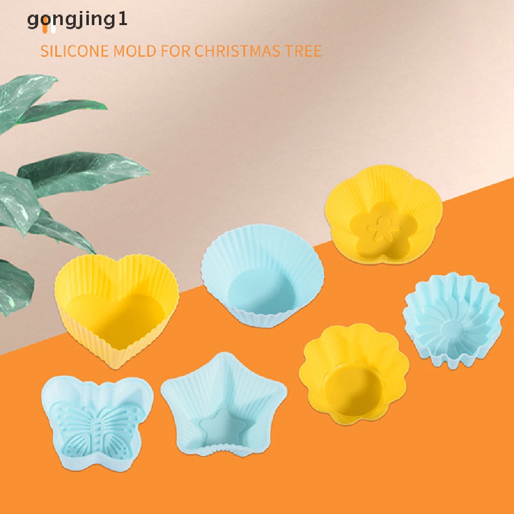 Ggg 1Pc Cetakan Kue Silikon Cetakan Muffin Cupcake Baking Mold Reusable Kitchen Bakeware ID