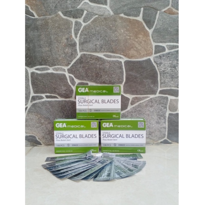 Surgical Blade Pisau Bedah Bisturi Pisau Operasi Surgical Satuan/Eceran No 10 11 15 20 21 22 23 24