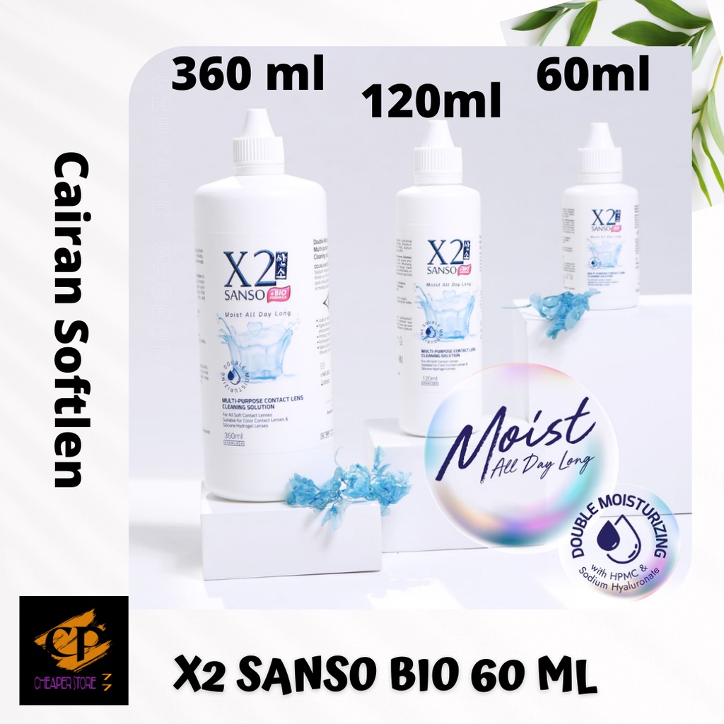 CAIRAN PEMBERSIH SOFTLENS X2 SANSO BIO 360ML