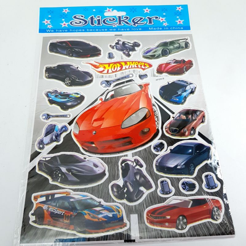 

Sticker Laser Mobil Hot Wheels AP-205B