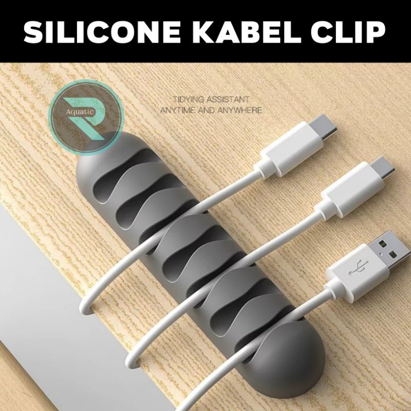 holder clip perapih kabel mesin aquarium tempel dinding