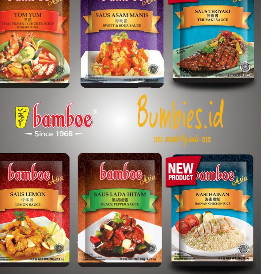 

゠ Bumbu Bamboe Asia 6 Varian Rasa | Bumbu Dapur | Bumbu Instan | Bumbu Masak saus tom yum lada hitam ↪