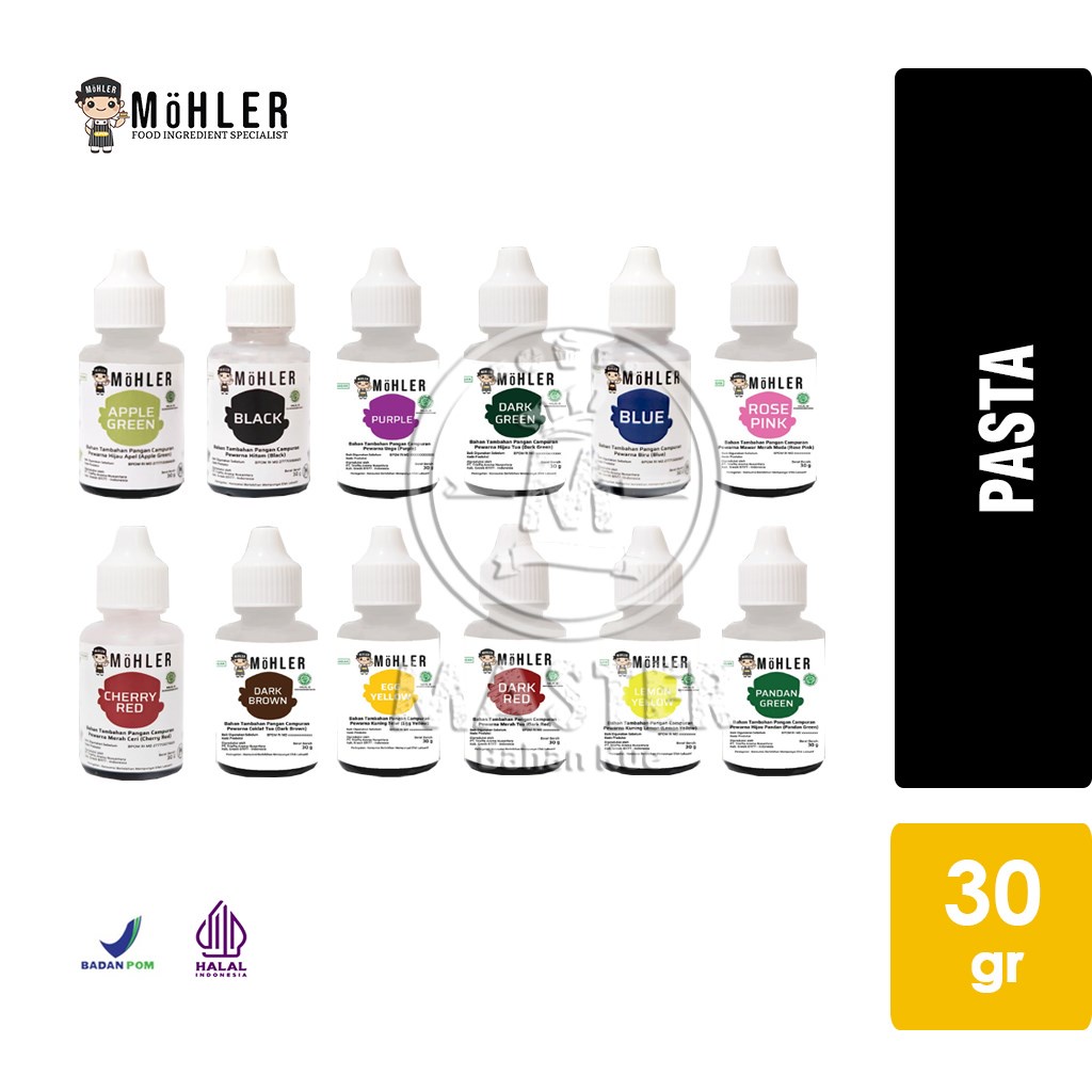 

Pewarna Makanan MOHLER / Food Coloring [Botol 30gr]