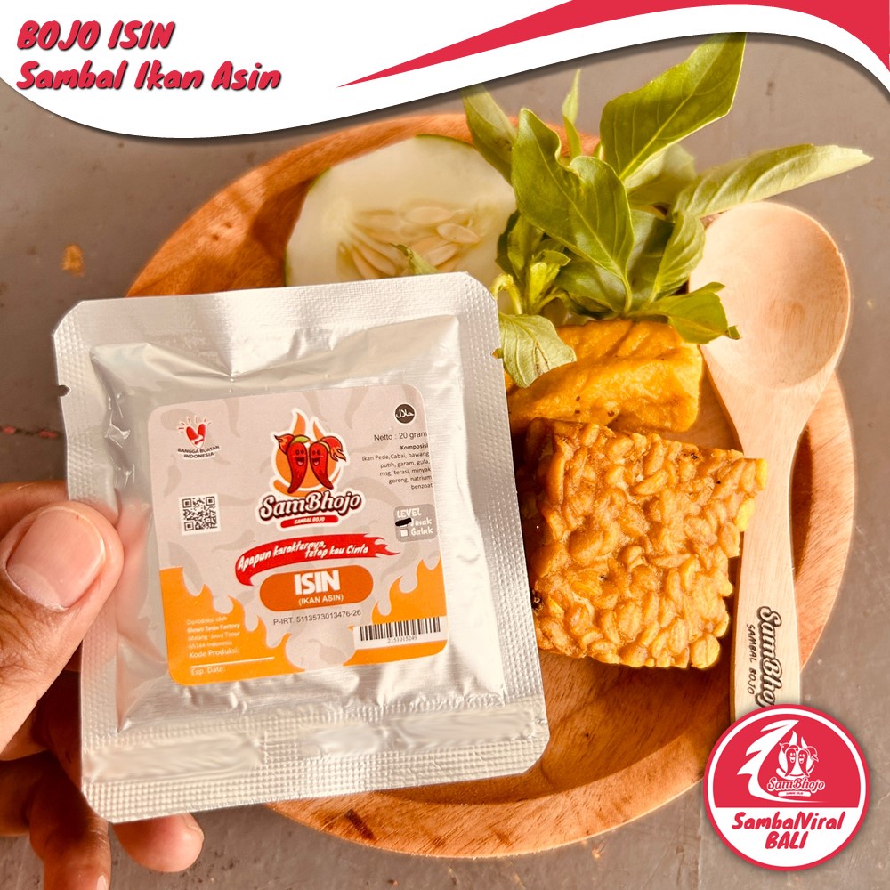 Sambal Ikan Asin, Sambal Ikan Peda Asin, Sambal Sachet 20 gr