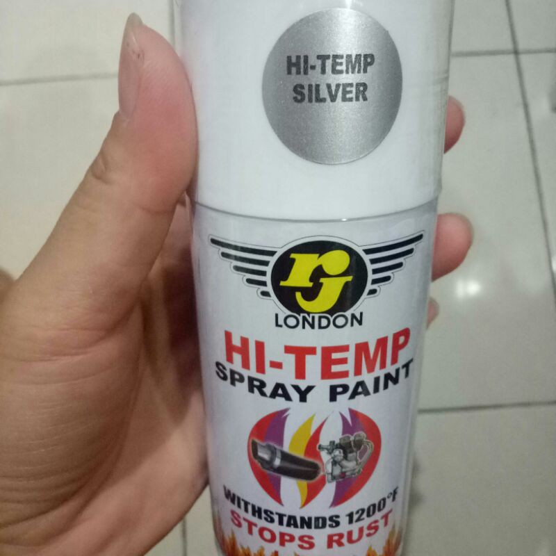 Pilok Pilox RJ London Tahan Panas Hitam Hi Temp Silver silper Pilok Knalpot Pilok mesin 150cc