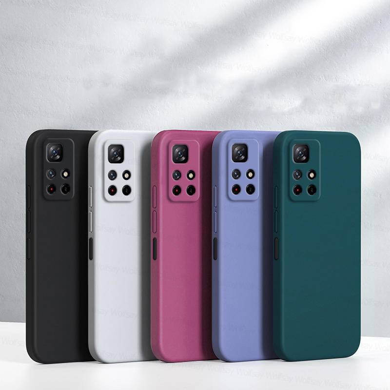 Untuk Redmi Note8 8T 9 9T 9s Pro Cover Shockproof Liquid Silicon Casing Belakang Ponsel