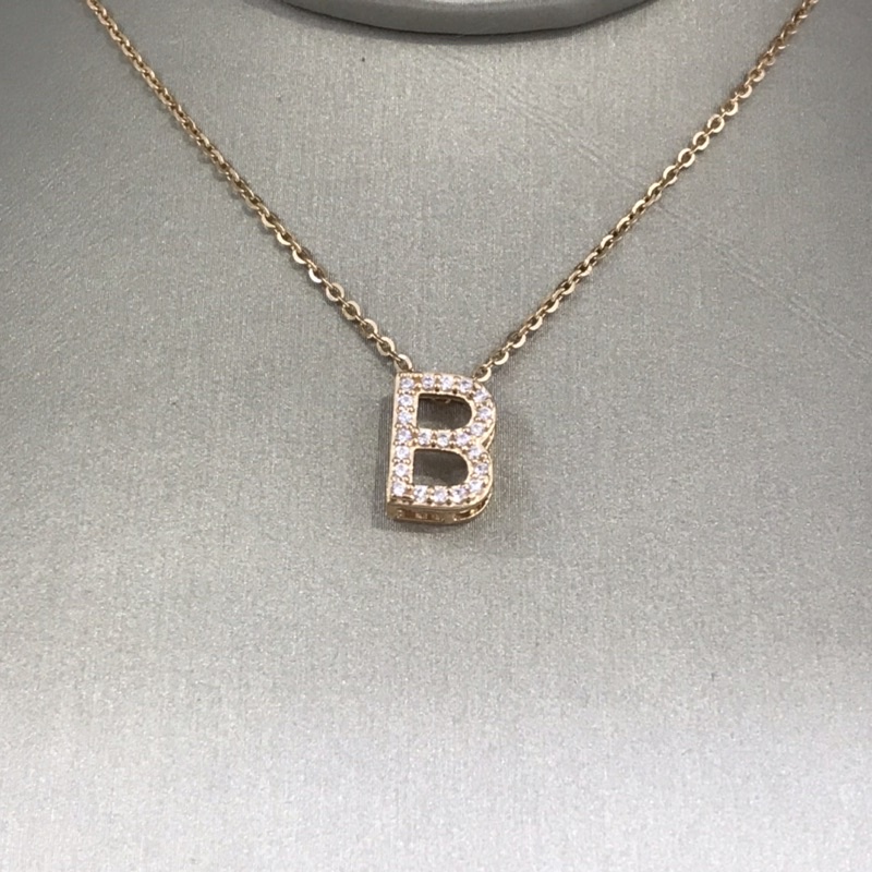 KALUNG EMAS INISIAL HURUF B 750 KKE0552