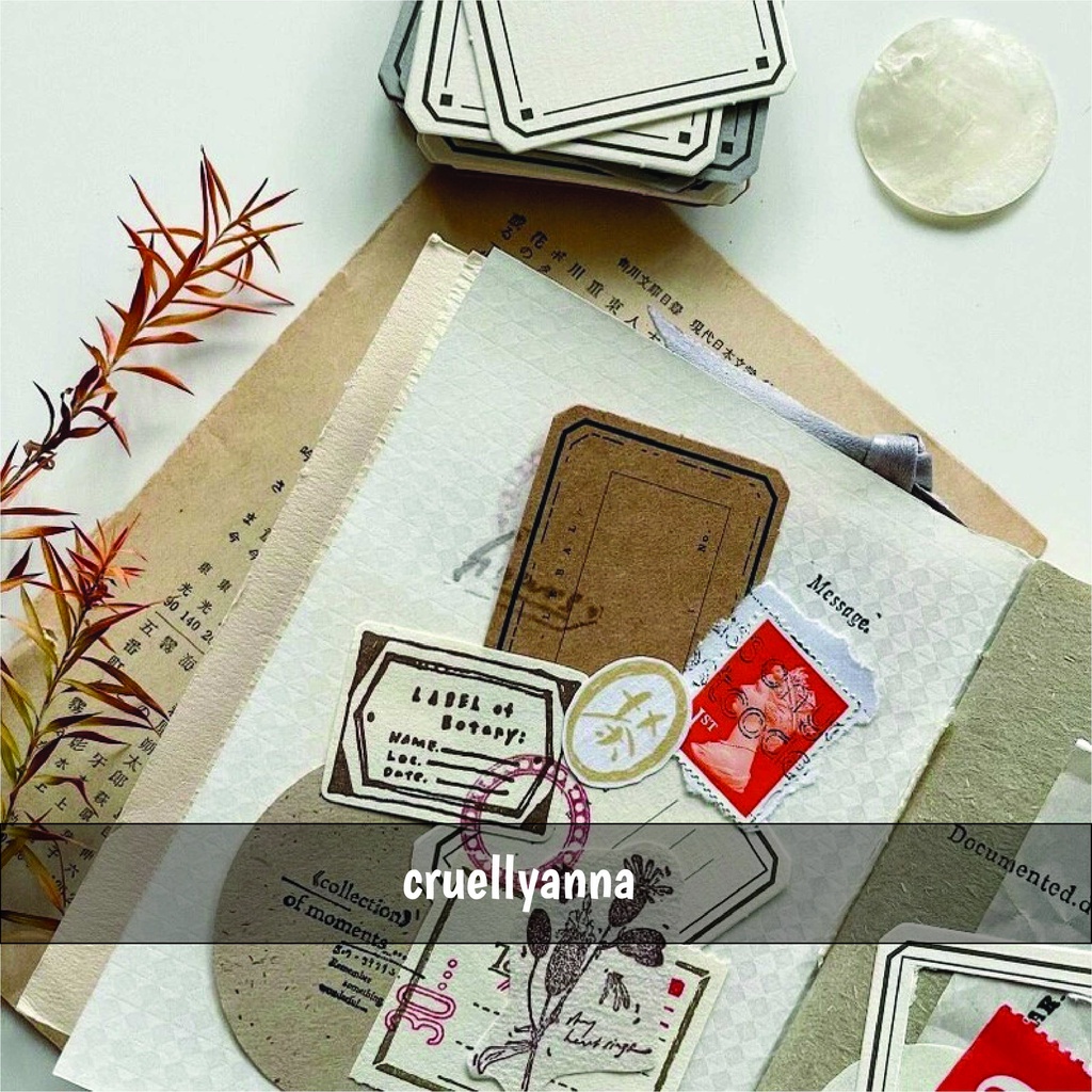 

27 sheets, Vintage Mini Label Card, Tags, Memo, Vintage Paper Ephemera, Scrapbooking, Collage, Junk Journal, Journal Supplies