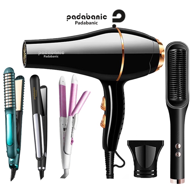 *HARGA PROMO 1 PAKET* Catokan rambut lurus 2in1 catok Dan Hair Dryer Catok Sisir Rambut