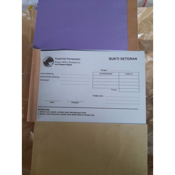 

Nota Custom 1/2 rangkap 5 (5ply) ukuran 16x21cm