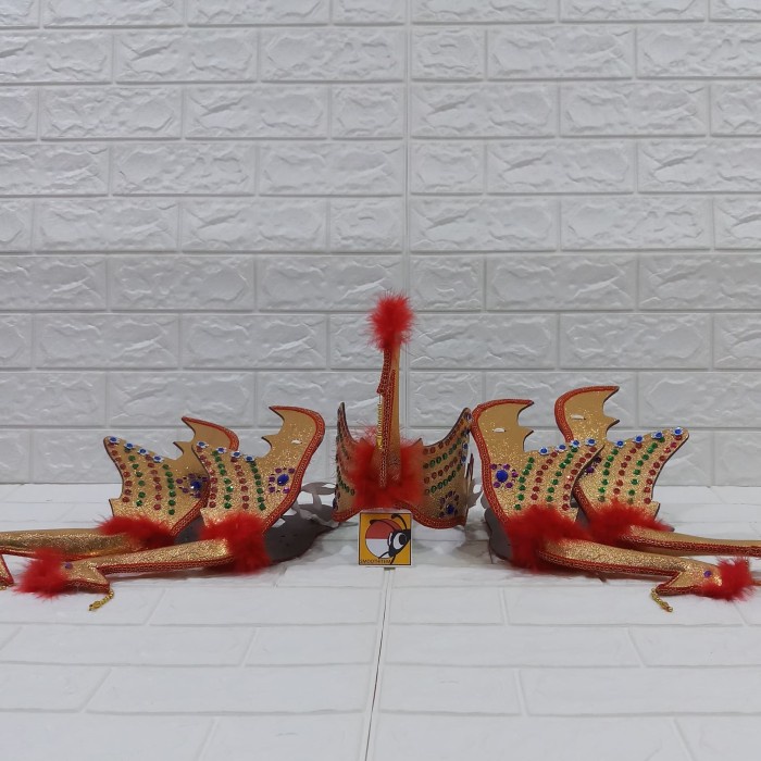 MAHKOTA TARI MANUK DADALI KEPALA BURUNG / TARI TRADISONAL / TARI ADAT