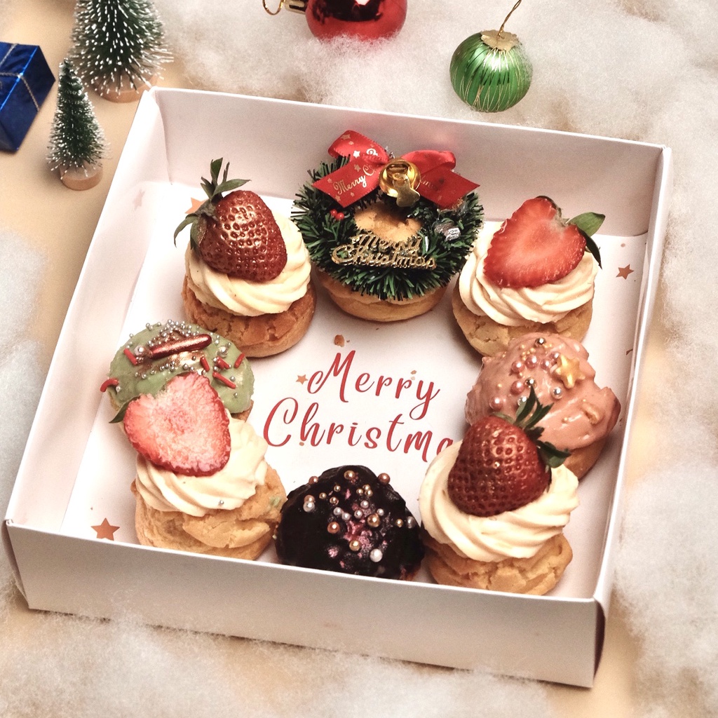 Exp Lama (COD) CHRISTMAS HAMPER KUE KERING COOKIES NATAL BANDUNG PASTRY CHOUX KUE NATAL NASTAR