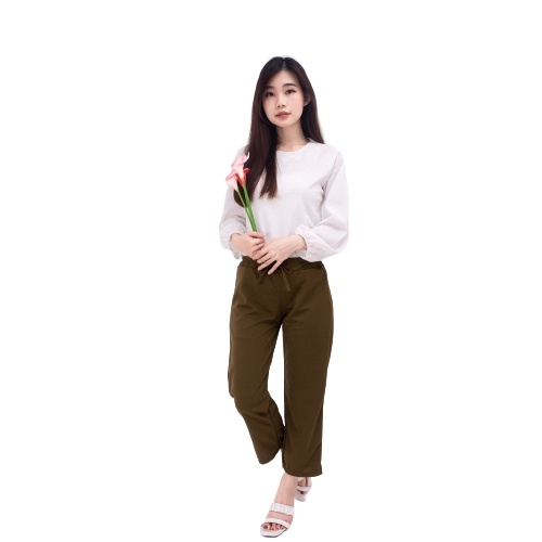 ZASKIYA - Kulot Stella Pants | Celana Panjang Wanita Tanpa Kantong