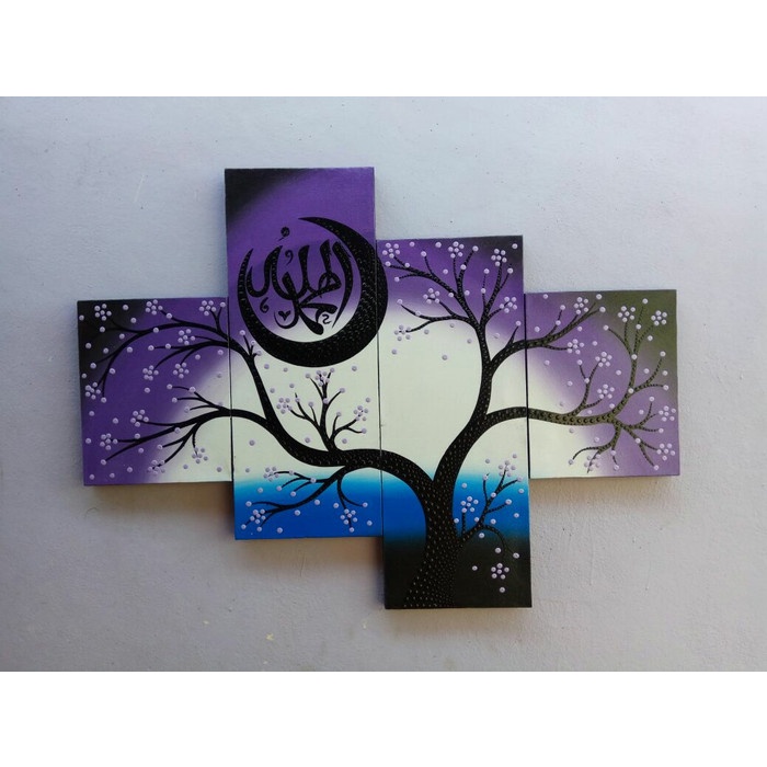 

Lukisan Kaligrafi - Lukisan Kaligrafi Sakura Dot Purple - Xlxcdriyoni