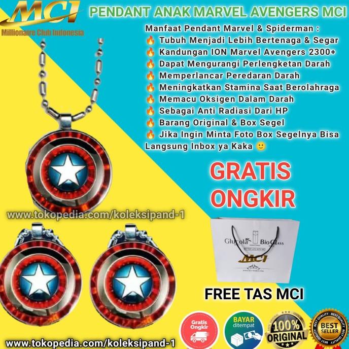 Kalung Pendant Marvel Avengers (Captain America) Original by MCI