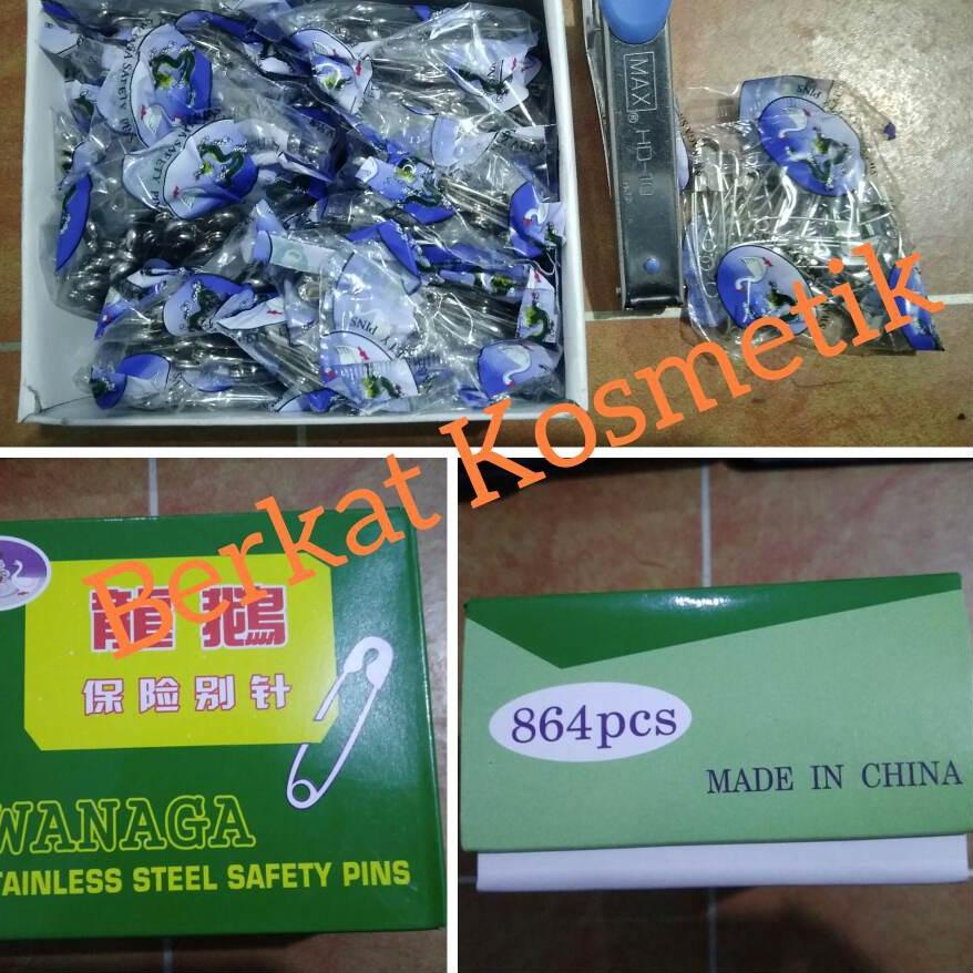 Harga Murah 1 box - Peniti Swanaga Stainless Steel Safery Pins