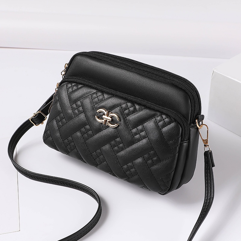 TAS SELEMPANG WANITA COASTAL PESTA IMPORT KULIT HITAM PREMIUM SLINGBAG TA715B5 KOREA REMAJA CEWEK KEKINIAN SHOULDER BAG BRANDED BATAM FASHION CASUAL SIMPLE