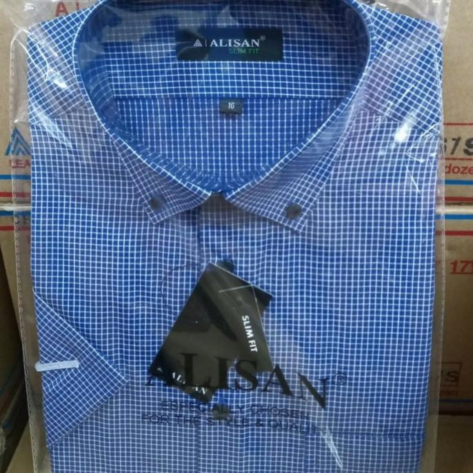 Kemeja Alisan Kotak - Kotak Motif Terbaru Tangan Pendek