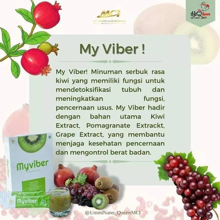 My Viber Myviber MCI 5 Sachet Asli Original Suplemen Pelangsing Diet Alami