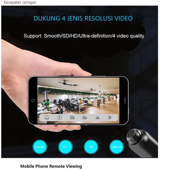 Paling Diminati UHD 1440P Hidden Camera Cctv Kecil Tersembunyi Kamera Pengintai Mini Spy Cam Wifi Ka