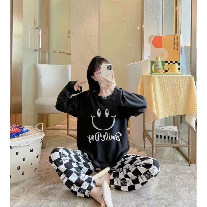 KZ_Stelan import pp oversize / set baju tidur wanita import / set piyama wanita kekinian