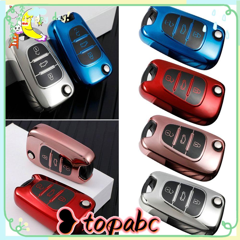 Top Remote Key Case Soft TPU Aksesoris Mobil Skin Key Fob Cover