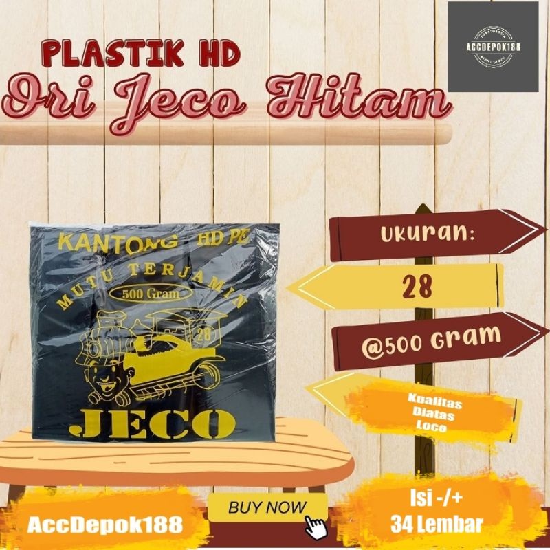 KANTONG HDPE PLASTIK HITAM KILAT / KANTONG LEBIH BAGUS DARI LOCO UKURAN 17 24 28 35 40 CM ISI 500 GRAM