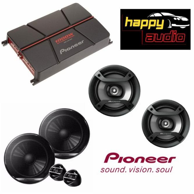 Paket Audio Mobil Pioneer Power Gm-A6704 + Coax Ts1620F + Split Ts160C