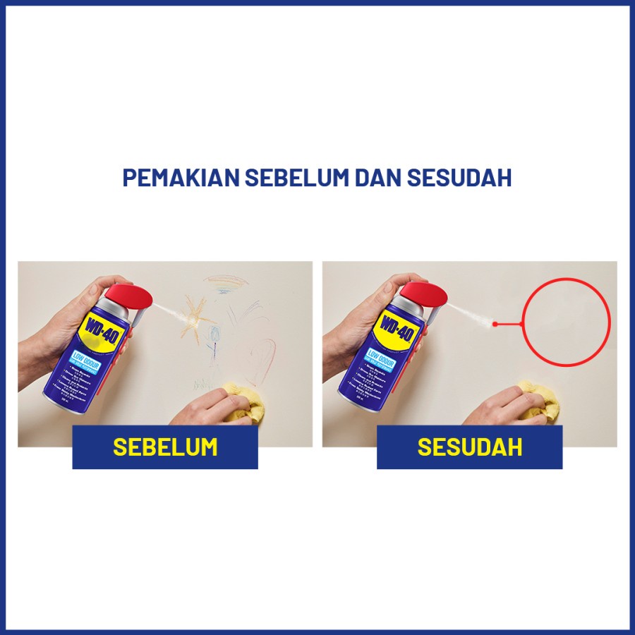 WD40 Low Odour 300 ml Smart Straw WD 40 300ml SmartStraw Odor sedotan pintar