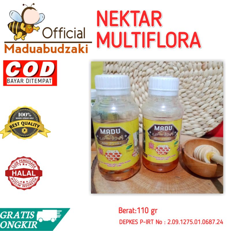 

madu asli abu dzaki nektar multiflora