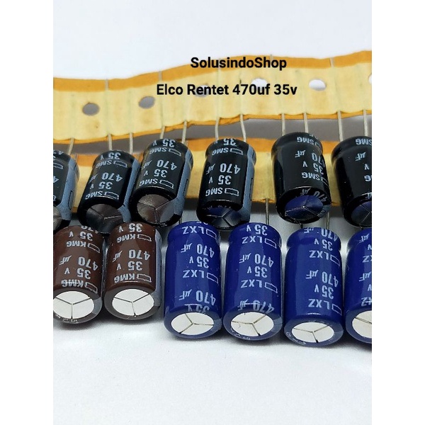 Elco 470uf 35v Elko 470 uf 35 v / Capasitor elco 470uf 35v / Kapasitor elko 35v 470uf / Kapasitor el
