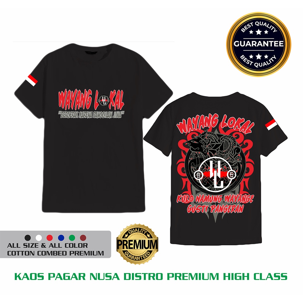Kaos Wayang Lokal-Kaos Pagar Nusa Wayang Lokal Distro