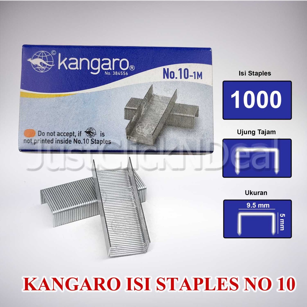 

Kangaro Staples Refill No 10-1M Isi Stapler Kertas Kecil