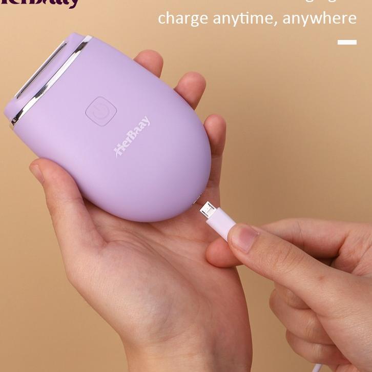 ↑Terbaru Herbaay Trimmer Alat mencukur Mini Lady Shaver lengan Pencukur Bulu Ketiak penghilang rambu