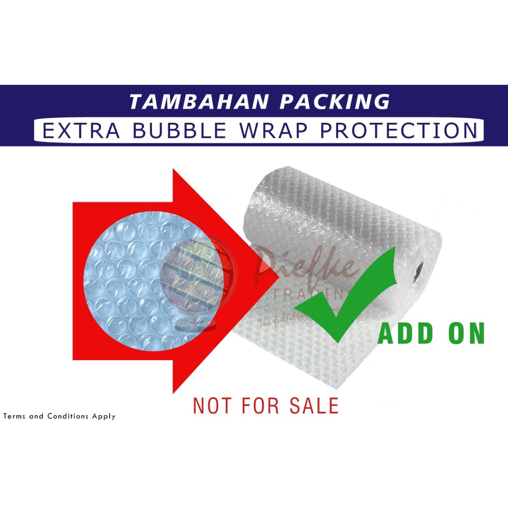 

ADD ON - TAMBAHAN Extra Bubble Wrap On Packaging for Better Protection Service