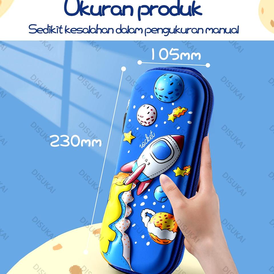 

(S-C7C)[♥] 【Stok Baru】Kotak pensil kartun 3D Sekolah mulai Menghadiri kelas Penyimpanan Anak Tahan air Tidak mudah kotor Ukuran besar siap dikirim