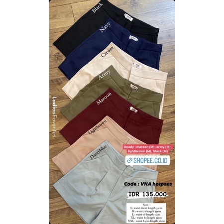 VNA short pants premium bkk / celana import bangkok